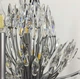 Кришталева срібна люстра репліка Lily Buds на 6 ріжків-підсвічників Line.F MD 8058-6 Satin - зображення 2