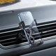 Автомобильный держатель для телефона Baseus Stable Gravitational Car Mount Lite для крепления в воздуховоде (SUWX010001) Black - изображение 2