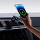 Автомобильный держатель для телефона Baseus MagPro Magnetic Wireless Charging Car Mount Air Vent Version с беспроводной зарядкой 15W для крепления в воздуховоде (C40164100121-00) Black - изображение 2
