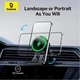 Автомобильный держатель для телефона Baseus MagPro Magnetic Wireless Charging Car Mount Air Vent Version с беспроводной зарядкой 15W для крепления в воздуховоде (C40164100121-00) Black - изображение 13