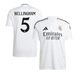 Дитяча футбольна форма Adidas Bellingham №5 Real Madrid 2024-2025, розмір 28 (зріст 150–160 см), біла - изображение 4
