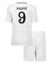 Дитяча футбольна форма Adidas Mbappé №9 Real Madrid 2024-2025, розмір 22 (зріст 125–130 см), біла - изображение 3