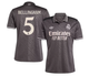 Дитяча футбольна форма Adidas Bellingham №5 Real Madrid 2024-2025, розмір 28 (зріст 150-160 см), сіра - зображення 3
