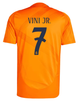 Дитяча футбольна форма Adidas Vini Jr. №7 Real Madrid 2024-2025, розмір 28 (зріст 150–160 см), помаранчева - изображение 4