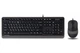 Комплект клавиатура+мышка A4Tech F1010 (Grey) Fstyler, проводной, USB, черный+серый цвет - изображение 1