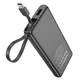 Повербанк Hoco J129 Nature with cable(USB-C) 5000mAh Чорний - зображення 2