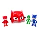 Игровой Набор PJ Masks Маска Алетт Красная ( Светящие Глаза) + 3 Фигурки Героев " Герои в масках " 3311-2 - изображение 1