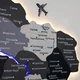 Однослойная деревянная карта Украины с дерева с LED подсветкой 200x132 см нордик от Enjoy The Wood - изображение 3