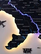 Міднайт - одношарова Мапа України з Лед-підсвічуванням 200x132 см Enjoy The Wood - изображение 3