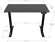 Стол с электрорегулировкой высоты RZTK eDesk USB Black 1200 х 600 мм - изображение 11