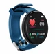 Умные Смарт Часы, Фитнес браслет, Smart Watch, Круглые Синие (Blue) (пульсометр, тонометр, шагомер), D20 (Y68) - изображение 2