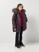 Детская зимняя длинная куртка для девочки Coccodrillo Outerwear Girl Kids ZC4152114OGK-016 92 см Фиолетовая (5904986409435) - изображение 3