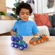 Ігровий набір гоночних машинок Hot Wheels Monster Trucks 1 64 Scale Mega Wrex Tiger Shark - зображення 2