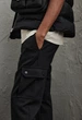 Чоловічі штани карго Slim Fit H&M (58104) L Чорні - изображение 6
