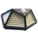 Уличный фонарь прожектор на солнечной батарее Solar Wall Lamp SH-100 Черный - изображение 2