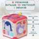 Развивающая игрушка Сортер для детей Интерактивный Бизикуб 6 в 1 звуковой с музыкой и пианино Розовый - изображение 3