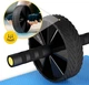 Ролик (гімнастичне колесо) для преса 4FIZJO Ab Wheel Black/Yellow (P-5907739314840) - зображення 3
