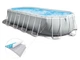 Овальный каркасный бассейн Intex 26798 Oval POOL 610 x 305 x 122см лестница, фильтр-насос, тент ,подстилка Объем 18202 лит - изображение 5