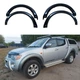 Накладки на арки Фендера Mitsubishi L200 2006-2015 склопластик черный под покраску - изображение 1