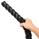 Канат для кроссфита в защитном рукаве BATTLE ROPE LiveUp LP8172-15 (полиэстер, l-15м, d-3,8см, черный) - изображение 7