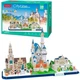 Трехмерная головоломка-конструктор CubicFun City Line Бавария (MC267h) - изображение 2
