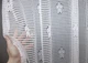 Тюль сетка VR-Textil Juli № 1150т Арка на кухню цвет белый с зеленым 300х155 см (53-0010) - изображение 3