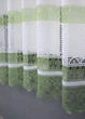 Тюль сетка VR-Textil Juli № 1150т Арка на кухню цвет белый с зеленым 300х155 см (53-0010) - изображение 6