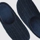 Мужские домашние тапочки утепленные с закрытым носком Uniqlo 303070324 36-38 25,5 см Синие (1159798218) - изображение 3