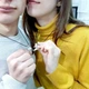 Парні кулони для закоханих "Дві половинки серця "I Love you" сріблясті на шнурках екошкіра у сувенірній коробочкці (11319) - зображення 8