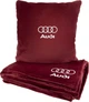Подушка и плед в авто EVAtech из махры M для Audi красные (MBLMPSMRV095) - изображение 1