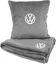 Подушка и плед в авто EVAtech из махры M для Volkswagen серые (MBLMPSMGV032) - изображение 1
