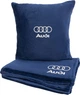 Подушка и плед в авто EVAtech из махры S для Audi синие (MBLMPSSLV095) - изображение 1