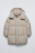 Зимняя куртка для девочки Zara 122 размер бежевая 0562773806 - изображение 1