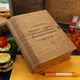 Подарочный набор учителю "Книга искреннего уважения" ФронтМед 1 мед с фундуком и клюквой по 100 мл, крем-мед «Лен» по 100 мл, крем-мед «Ягодный микс» по 100 мл, травяной чай по 100 мл, мед акаци 100 мл - изображение 1