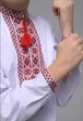 Вишиванка для хлопчика Козачок 134 з червоно-чорною вишивкою - зображення 2