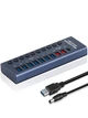 Концентратор 10 Port USB 3.0 з PD високошвидкісний алюмінієвий хаб з адаптером (код: HUB985) - зображення 3