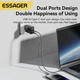33W швидка зарядка. Зарядний пристрій, PD QC3.0 2USB type-C для Samsung, Iphone, Apple, Xiaomi та ін. Essager чорний - зображення 3