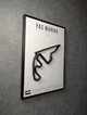Металева Рамка 30x21см з 3D Трасою Yas Marina Circuit / Abu Dhabi (Yas Island), UAE / Яс Марина в Масштабі 1:40 000 Black Matte / Рамка-Підставка 2в1 на Стіну або Полку - зображення 4