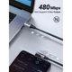 Дата кабель USB 2.0Type-C to Type-C 3.0m 60W US255 90-degree Angle Black Ugreen (80714) - изображение 4