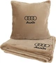 Подушка и плед в авто EVAtech из махры M для Audi бежевые (MBLMPSMIV096) - изображение 1