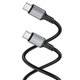 Data Кабель BOROFONE BX83 Famous Type-C to Type-C 60W 1m, Black - изображение 2