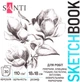 Скетчбук Santi Flowers для графики 18х18 см склейка 110 г/м² 30 листов (743204) (5056574449504) - изображение 1