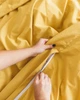 Постельное белье полуторное Dushka Home Вареный хлопок 21043 160х215 см желтое 4996725 - изображение 8