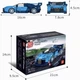 Конструктор суперкар Bugatti на 336 деталей, синій 4967062 - зображення 4