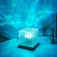 Настольный светильник RGB с проекцией волны · LED ночник с пультом · USB Куб - изображение 1