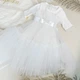 Крестильный набор для девочки Family Tradition махра велюр с вышивкой айвори белый Ангел Софийки - изображение 7