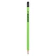 Олівець графітовий YES 280596 HB Erudite Neon, трикутний з гумкою (36) /280596/ - зображення 1