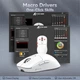Геймерська акумуляторна бездротова (Bluetooth + 2,4G) миша Attack Shark X3 White - зображення 5