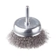 Щетка чашечная для дрели d 75 мм, 1/4" Intertool (крученая проволока) - изображение 1