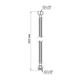 Шланг для води Thermo Alliance Standart 30 см NYLON 1/2"x1/2" ВН TAS388W30 - зображення 2